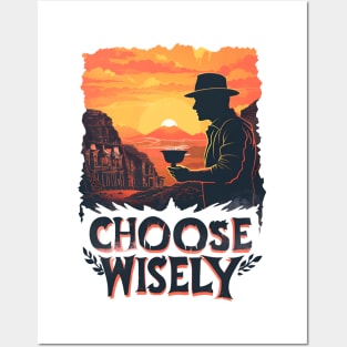 Choose Wisely - Sunset by the desert - Indy Posters and Art